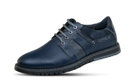 Αθλητικά κομψά ανδρικά παπούτσια σε σκούρο μπλε χρώμα снимка