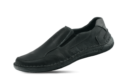  Μαύρα ανδρικά παπούτσια με λάστιχο снимка