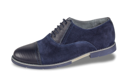 Επίσημα ανδρικά παπούτσια σε σκούρο μπλε χρώμα снимка