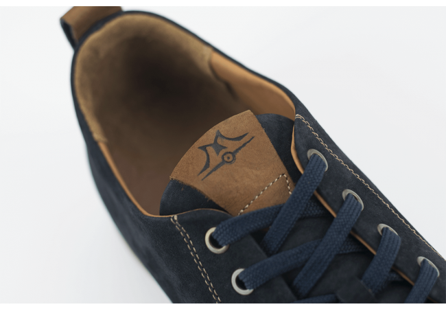 Ανδρικά αθλητικά παπούτσια σε γαλάζιο nubuck φωτογραφία 5